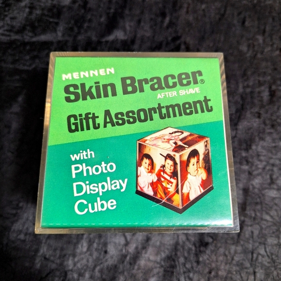 Vintage Mennen Skin Bracer Aftershave Asst With Photo Display Cube New Sealed - Picture 1 of 7